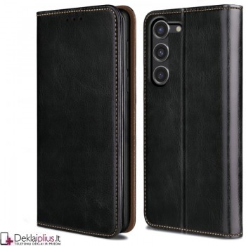 Telone grynos odos dėklas - juodas (Samsung A35 5G) Telone grynos odos dėklas - juodas (Samsung A35 5G)